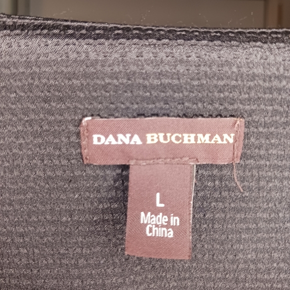 4 for $24 - NWT Dana Buchman Black/Gray Tank Top Size Large - Picture 7 of 7